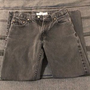 Levi Original Black Washout Jeans 505’s 29x30